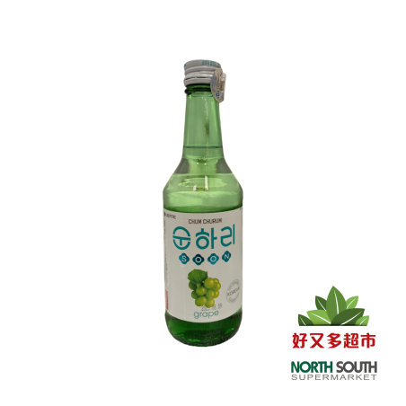CHUM CHURUM韩国乐天果味烧酒(初饮初乐葡萄12度) 350ML*20/LICOR COREANO SABOR A UVA(SOJU)