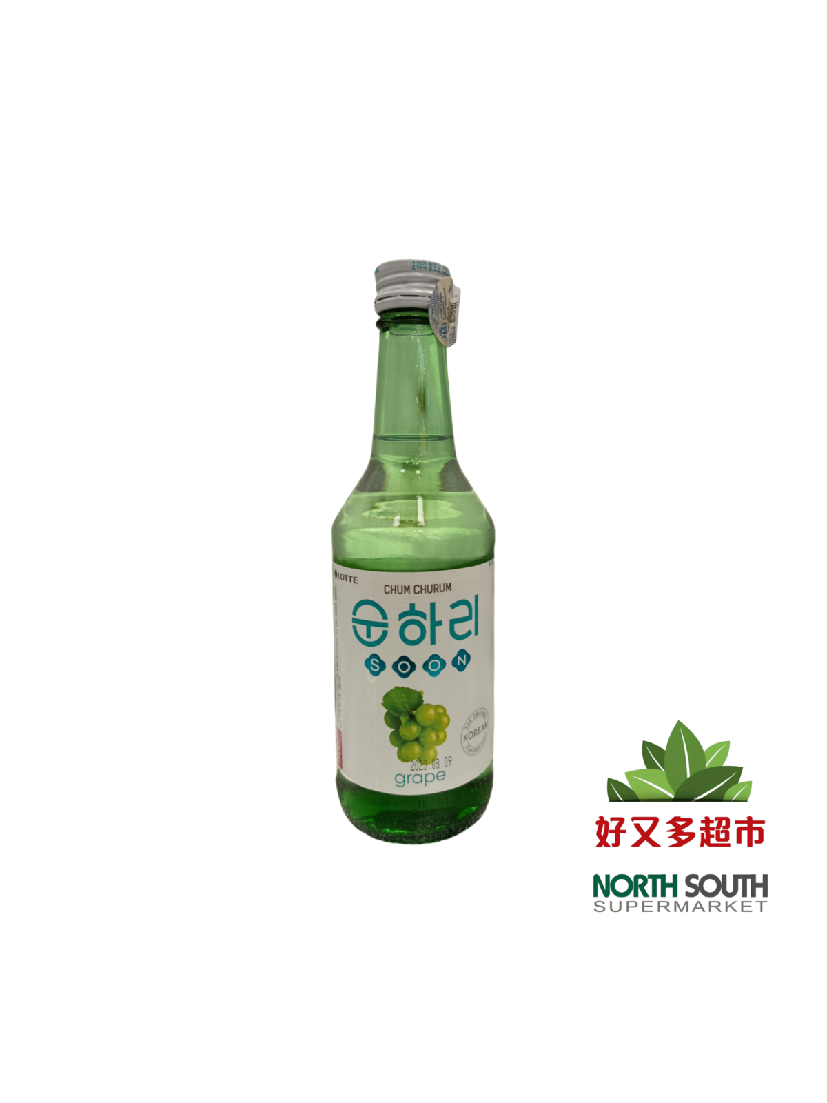 CHUM CHURUM韩国乐天果味烧酒(初饮初乐葡萄12度) 350ML*20/LICOR COREANO SABOR A UVA(SOJU)