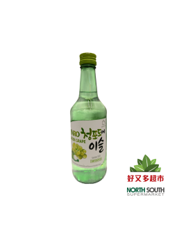 韩国烧酒-葡萄味 350ml/20 Soju coreano Jinro sabor uva verde 350ml/20