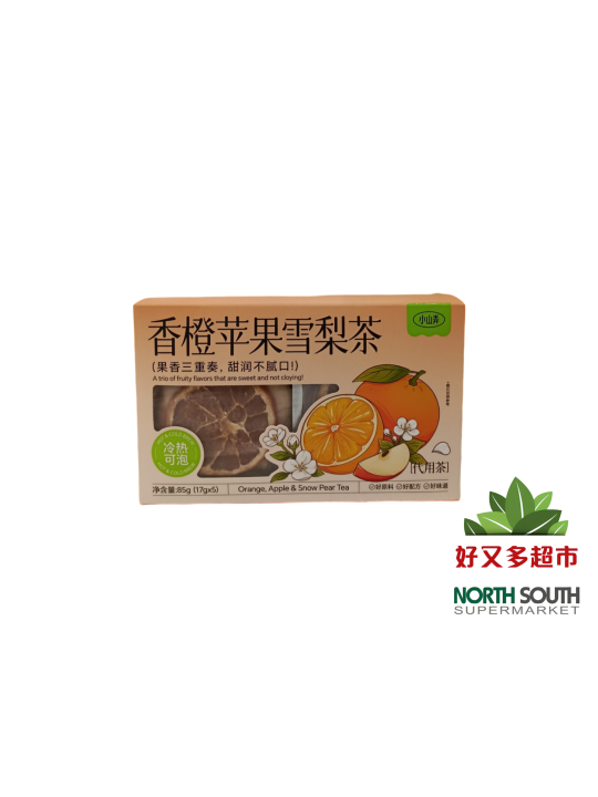 小山弄香橙苹果雪梨茶 85G*12/TÉ DE NARANJA, MANZANA Y PERA
