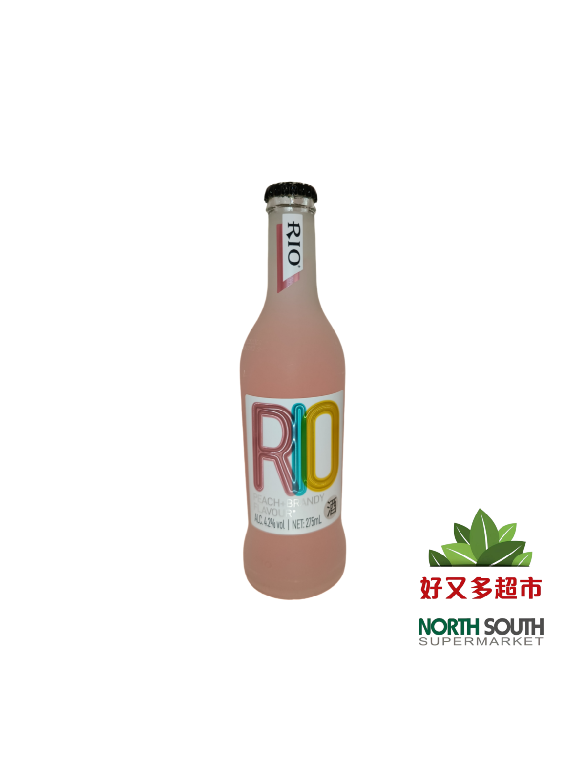 RIO锐澳水蜜桃白兰地风味鸡尾酒(预调酒)(6+1/10+2混) 275ML*24/BEBIDA DE CÓCTEL CON BRANDY SABOR A MELOCOTÓN