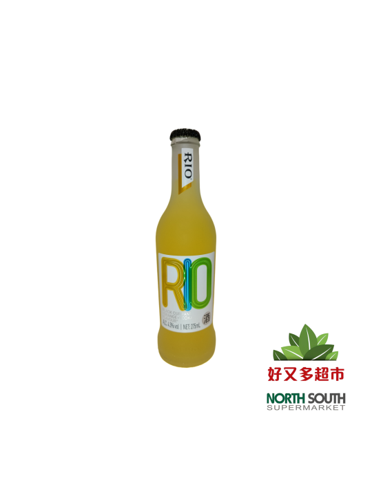 RIO微醺锐澳鸡尾酒*玻璃瓶（黑加仑香橙伏特加风味）275ML/24 BEBIDA RIO SABOR NARANJA 275ML/24