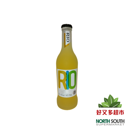 RIO微醺锐澳鸡尾酒*玻璃瓶（黑加仑香橙伏特加风味）275ML/24 BEBIDA RIO SABOR NARANJA 275ML/24