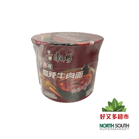 康师傅酸辣牛肉面 FIDEOS INSTANTANEOS CON AZUCAR Y EDULCORANTES