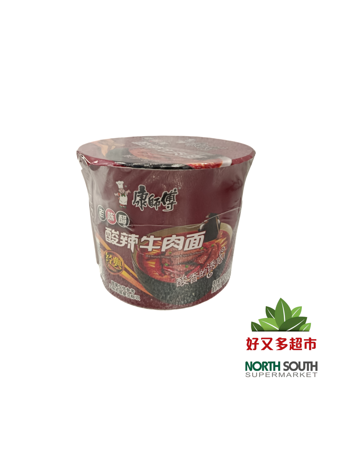 康师傅酸辣牛肉面 FIDEOS INSTANTANEOS CON AZUCAR Y EDULCORANTES