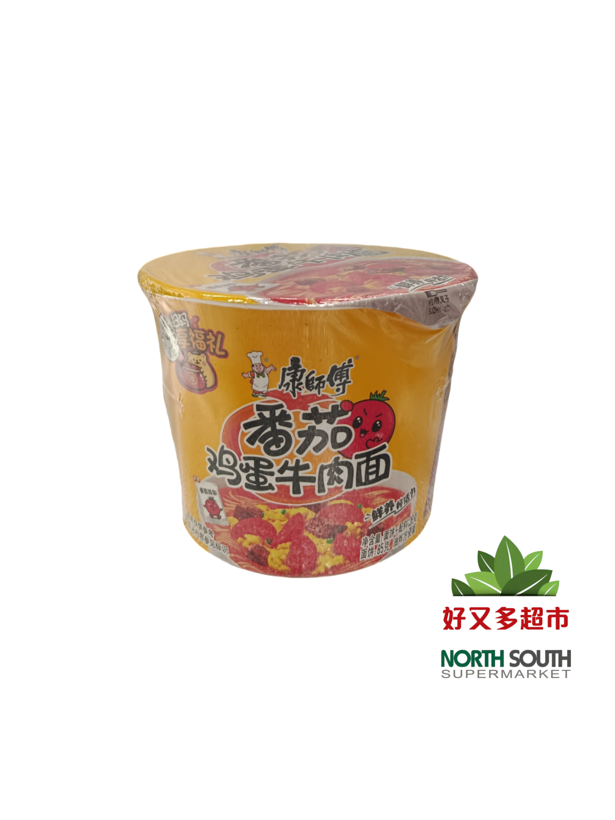 康师傅番茄鸡蛋牛肉面（桶）132G/12 CUENCO RAMEN SABOR TOMATE 132G/12 EXP-11122025