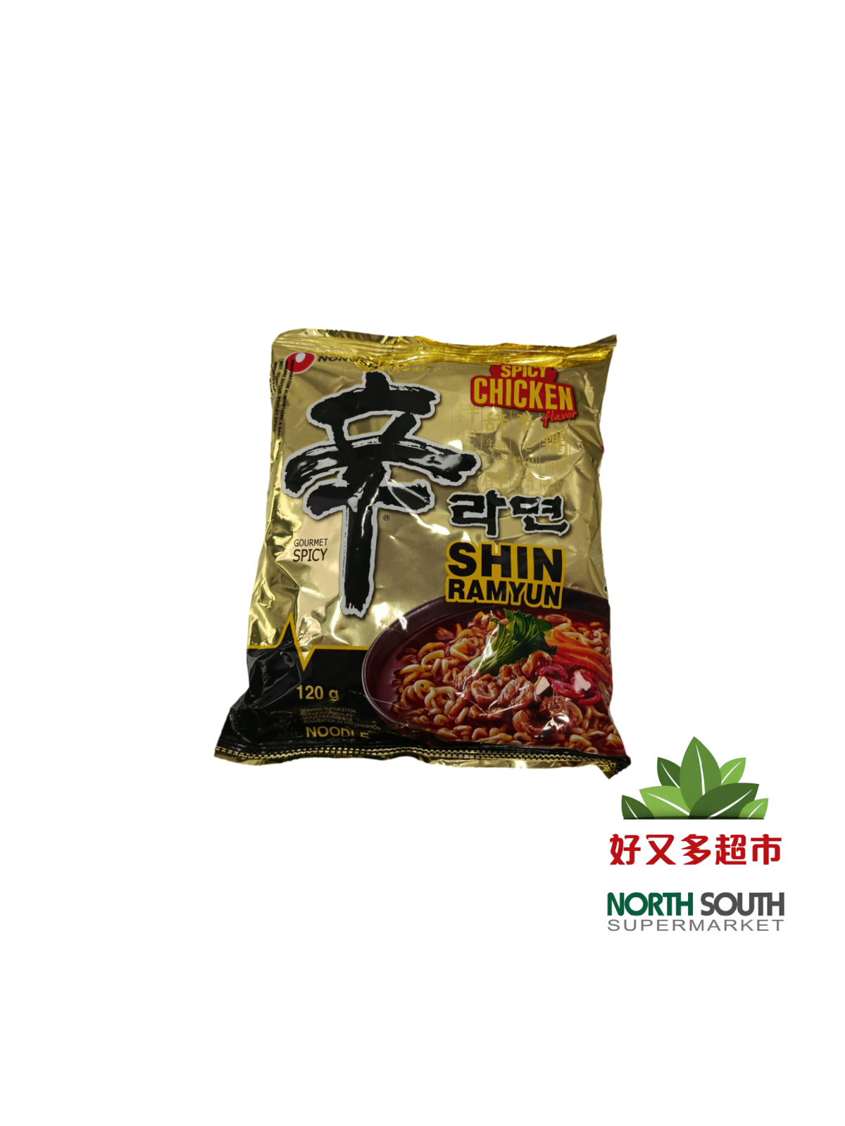 #农心辣鸡味泡面120G*20/FIDEOS INSTANTANEOS SABOR A POLLO SHIM
