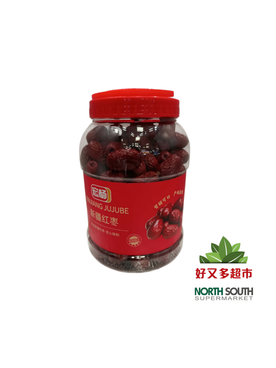 宏杨新疆红枣(桶) 1KG*12/DÁTIL ROJO CHINO