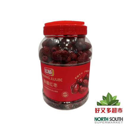 宏杨新疆红枣(桶) 1KG*12/DÁTIL ROJO CHINO