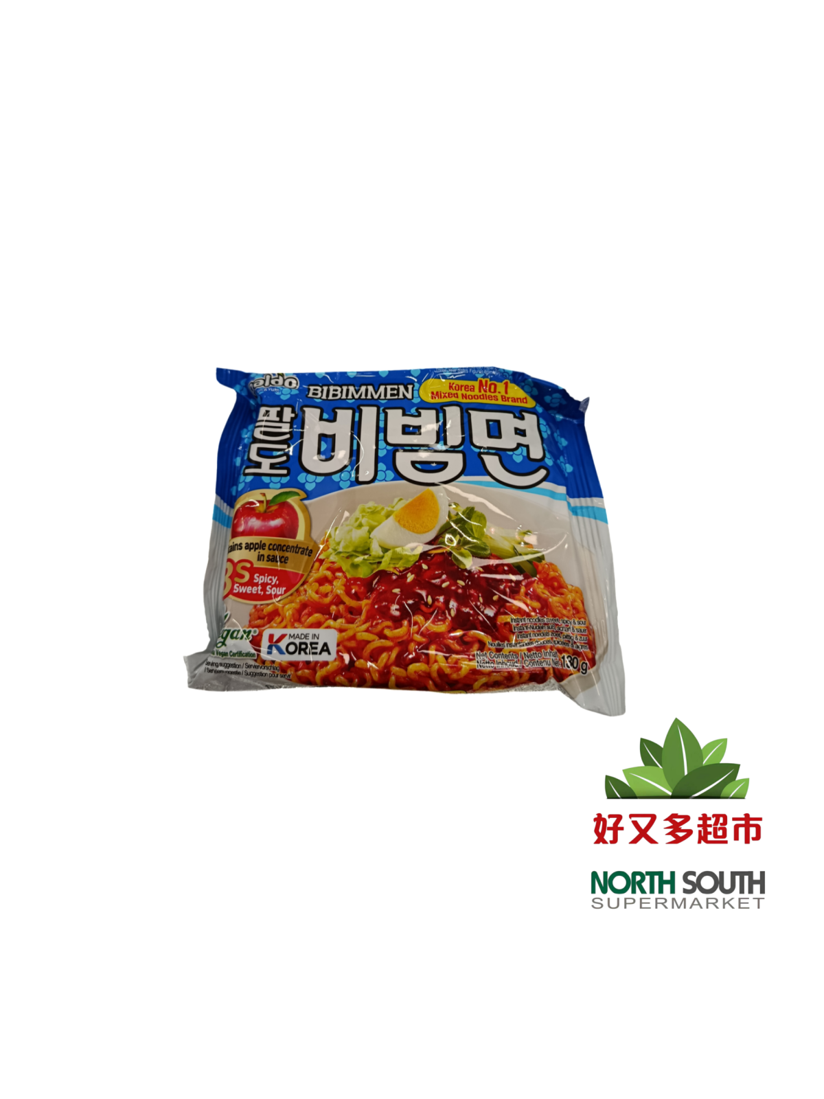 Tallarines ins. Bibimen PALDO 20/130g 韩国PALDO干拌面Bibimen 20/130g