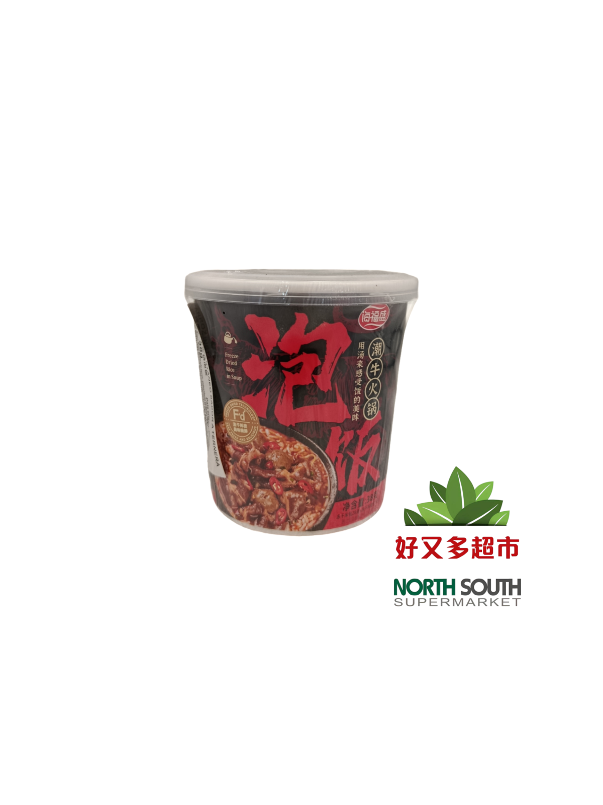 海福盛潮牛火锅泡饭 38G*24/FIDEOS INSTANTÁNEO