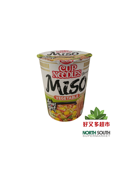 Ramen ins. miso NISSIN 8/67g NISSIN日清方便面杯面(蔬菜味噌味) 8/67g