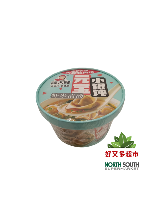 顾大嫂元宝小馄饨(虾米清汤) 65G*12/FIDEOS INSTANTÁNEOS