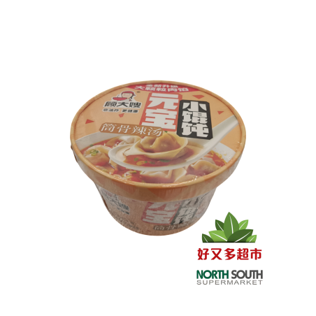 顾大嫂元宝小馄饨(筒骨辣汤) 70G*12/FIDEOS INSTANTÁNEOS