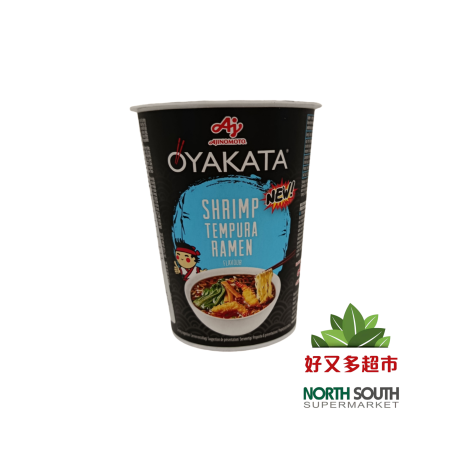 [P04-0922] 拉面 天妇罗炸虾味(OYAKATA) FIDEOS INSTANTÁNEOS CON SABOR A GAMBAS EN TEMPURA 61G
