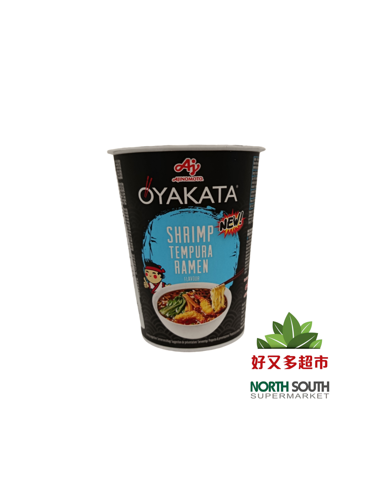 [P04-0922] 拉面 天妇罗炸虾味(OYAKATA) FIDEOS INSTANTÁNEOS CON SABOR A GAMBAS EN TEMPURA 61G