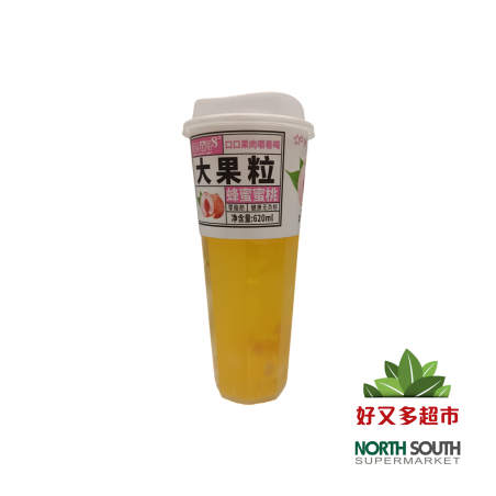爱尚星期8蜂蜜蜜桃(果肉蜜桃饮料) 620ML*15/BEBIDA DE FRUTA SABOR A MIEL Y MELOCOTÓN CON AZÚCAR Y EDULCORANTES