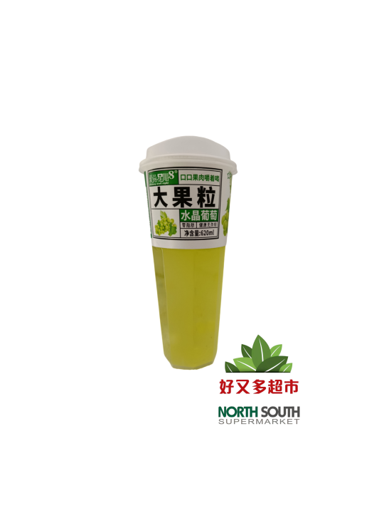 爱尚星期8蜂蜜葡萄(果肉葡萄饮料) 620ML*15/BEBIDA DE FRUTA SABOR A MIEL Y UVA CON AZÚCAR Y EDULCORANTES