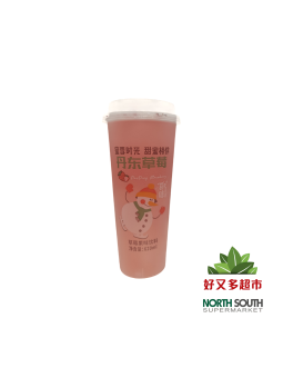 蜜雪时光草莓风味饮料 620ML*15/BEBIDA DE FRUTA SABOR A FRESA CON AZÚCAR Y EDULCORANTES
