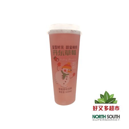 蜜雪时光草莓风味饮料 620ML*15/BEBIDA DE FRUTA SABOR A FRESA CON AZÚCAR Y EDULCORANTES