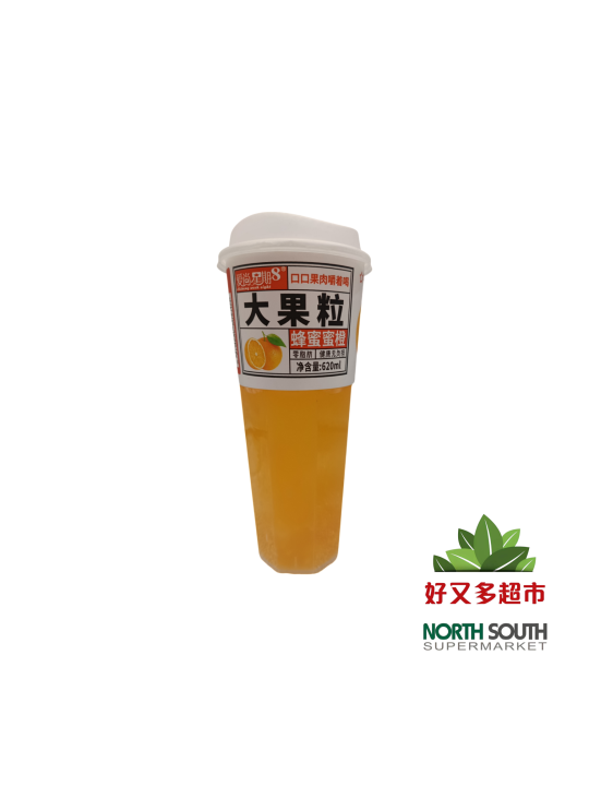 爱尚星期8蜂蜜蜜橙(果肉蜜橙饮料) 620ML*15/BEBIDA DE FRUTA SABOR A MIEL Y NARANJA CON AZÚCAR Y EDULCORANTES