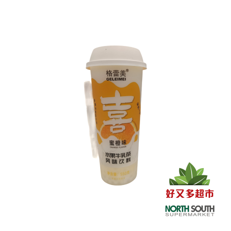 格蕾美水果牛乳茶风味饮料(蜜橙味) 550G*15/BEBIDA SABOR NARANJA