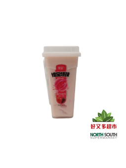 维宝爆珠牛乳风味饮料(草莓味) 500G*18/BEBIDA SABOR A FRESA Y MORA CON AZÚCAR Y EDULCORANTES