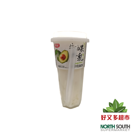 维宝牛油果牛乳风味饮料 520G*18/BEBIDA DE LECHE SABOR A AGUACATE  CON AZÚCAR Y EDULCORANTES